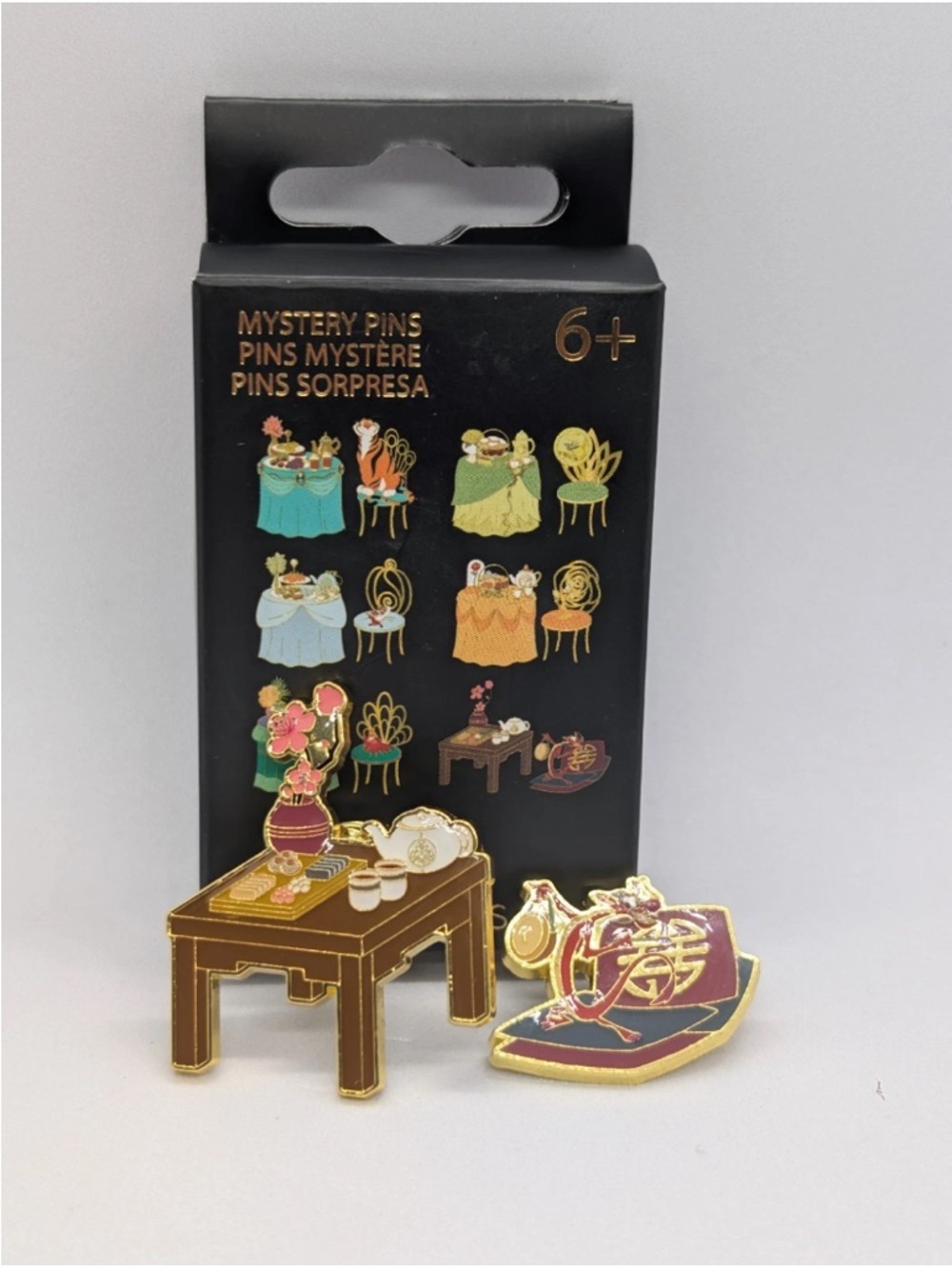 Loungefly Disney Mulan Pair Disney Princess Tea Party Set Mystery Enamel Pin